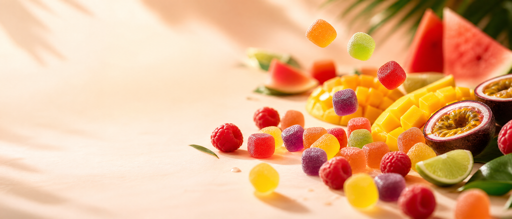 güt prebiotic gummies with fresh tropical fruit — Australian made vegan supplement